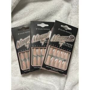 3 Packs Metallic Press on Nails7